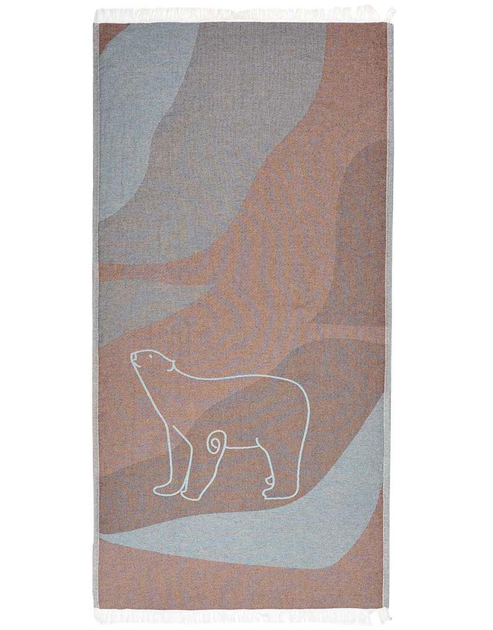 Polar Bear Turkish Beach Towel - Cacala