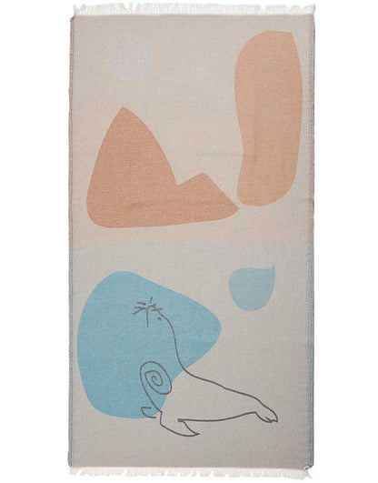 Sea Calf Turkish Beach Towel - Cacala