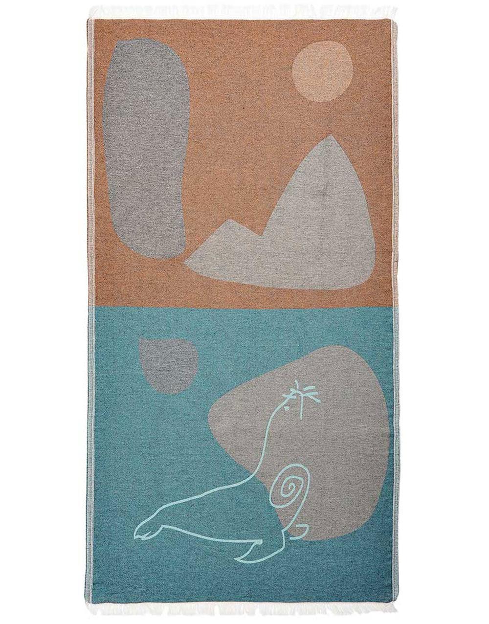 Sea Calf Turkish Beach Towel - Cacala