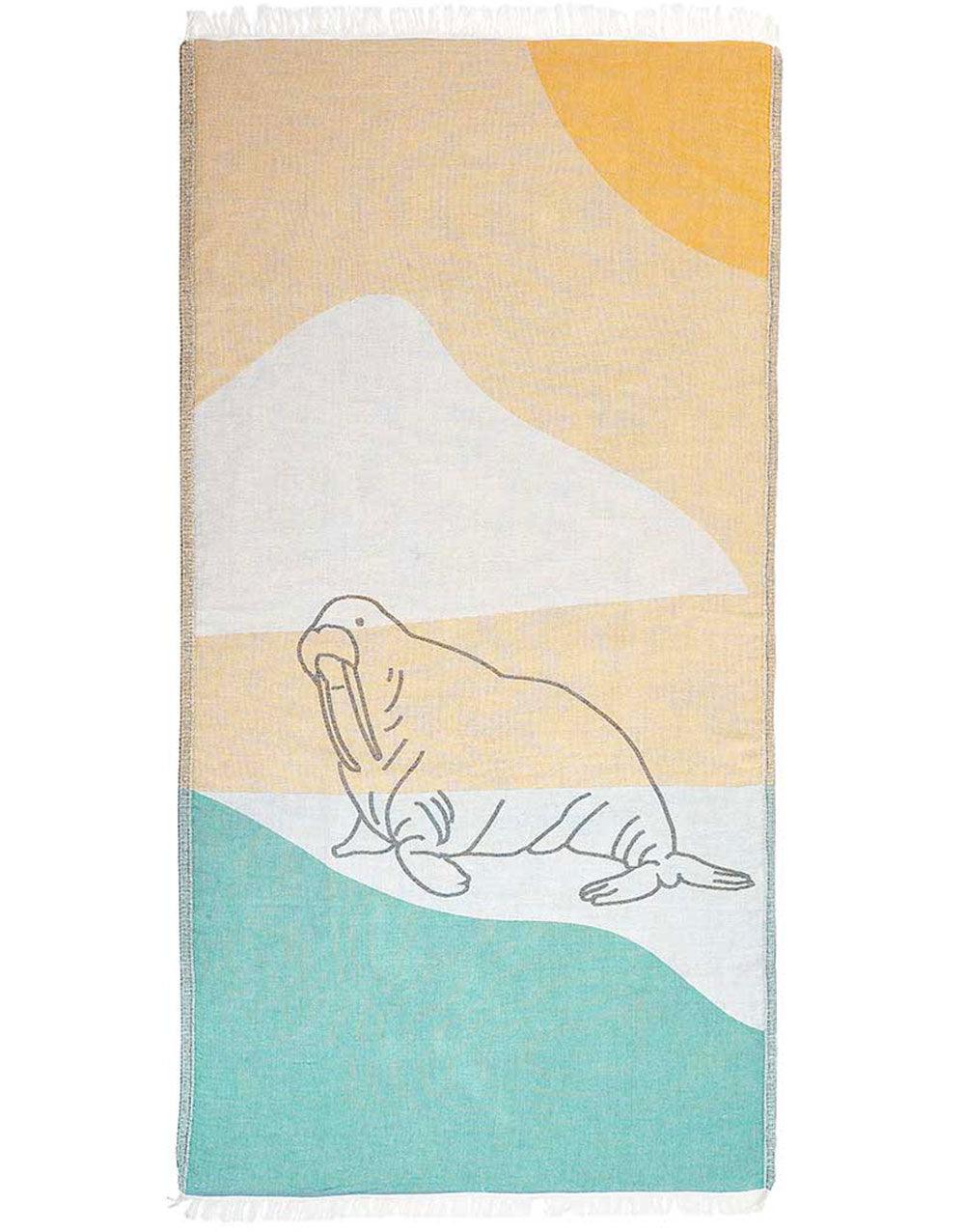 Walrus Turkish Beach Towel - Cacala