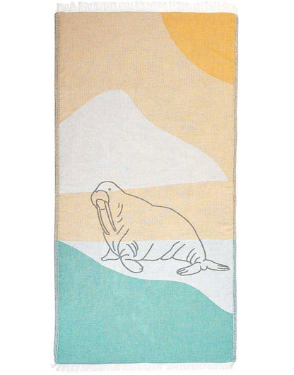 Walrus Turkish Beach Towel - Cacala