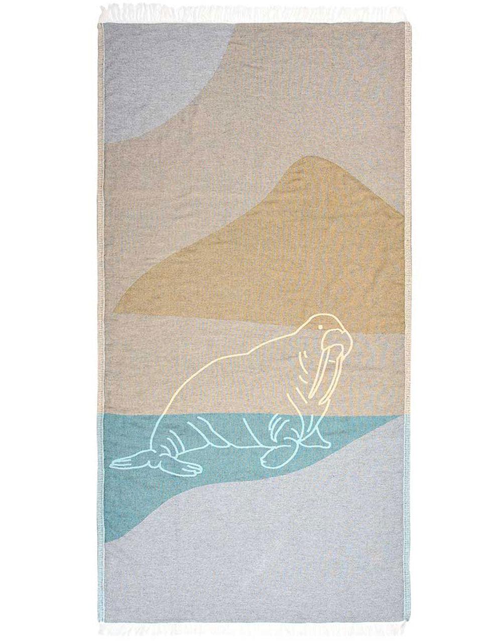 Walrus Turkish Beach Towel - Cacala