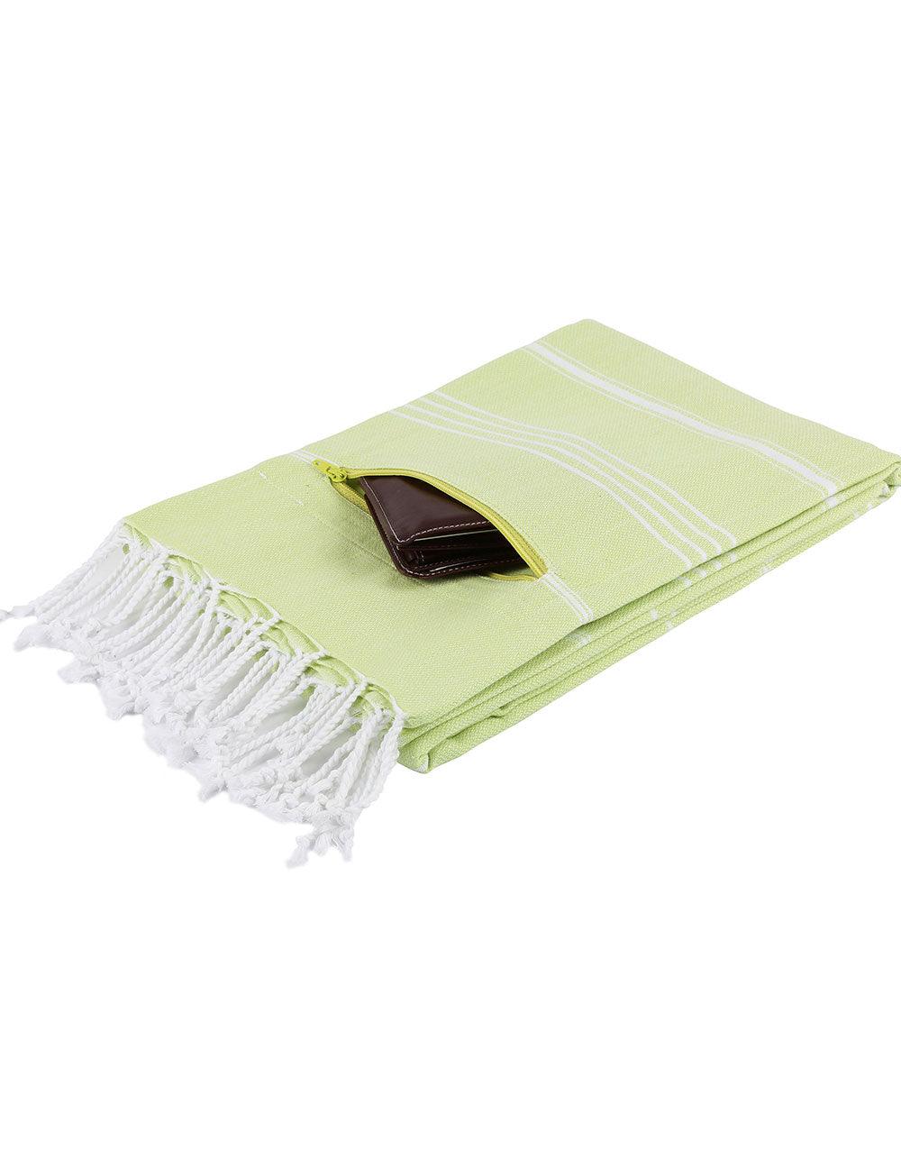 Zipper Turkish Beach Towel - Cacala