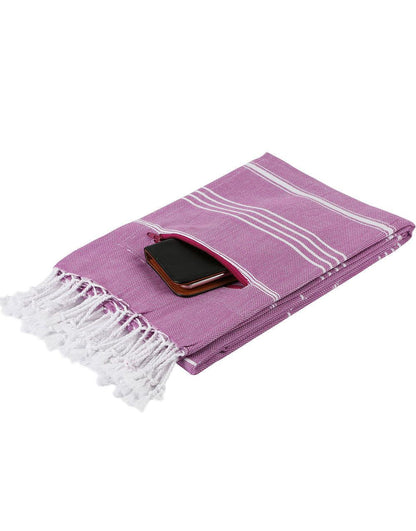 Zipper Turkish Beach Towel - Cacala