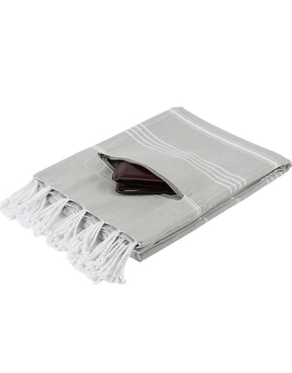 Zipper Turkish Beach Towel - Cacala