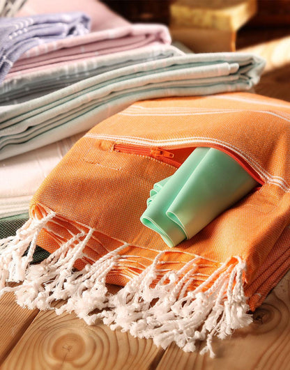 Zipper Turkish Beach Towel - Cacala